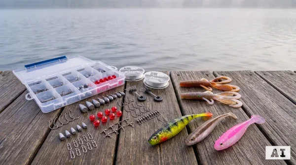 Zite Fishing Finesse & Dropshot Starterset XXL – 125-teilig, Gummiköder, Haken, Bleie & Zubehör für Zander_auswahl5