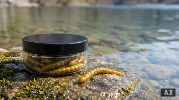 Zite Fishing Curly Viper Golden Olive 6,5 cm – Forellenköder Limited Edition, Dose mit 8+4 Stück GRATIS_auswahl1
