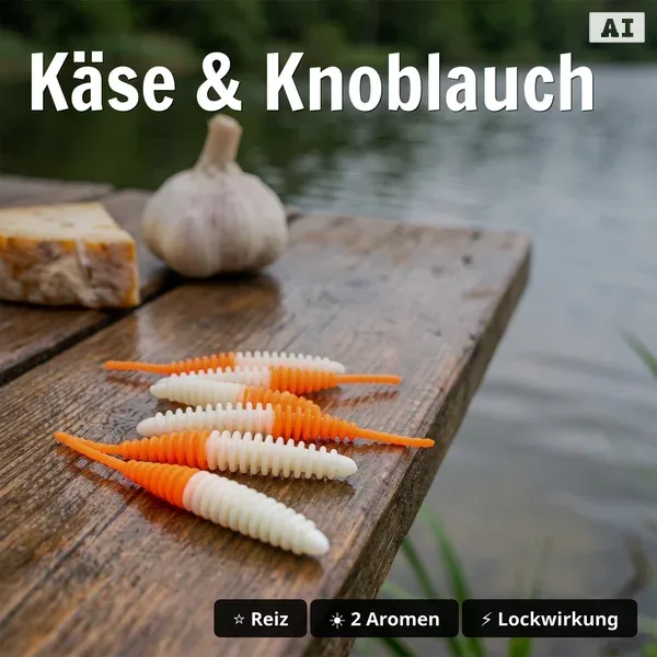 Zite Fishing Forellenköder Mix S – 5 Gummiköder-Sets für Forelle | Käse & Knoblauch | UL, Sbirolino, Dropshot_auswahl7