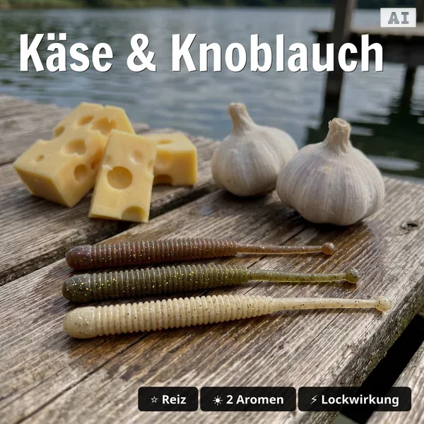 Zite Fishing Forellenköder Mix M – 7 Gummiköder-Sets für Forelle | Käse & Knoblauch | UL, Sbirolino, Dropshot_auswahl3