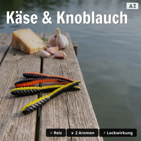 Zite Fishing Forellenköder Mix XL – 11 Gummiköder-Sets für Forelle | Käse & Knoblauch | UL, Sbirolino, Dropshot_auswahl3