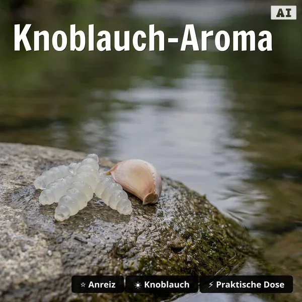Mighty Mag Special Glow Edition Knoblauch 2,8 cm – 12 Stück Forellen Gummiköder Bienenmade UV-aktiv_auswahl4