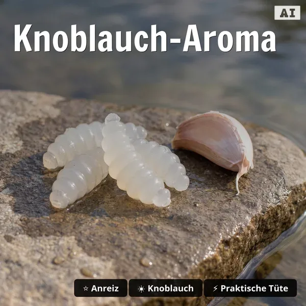 Special Glow Edition Big Mag Knoblauch 3 cm 10 Stück Forellen-Gummimaden_auswahl4