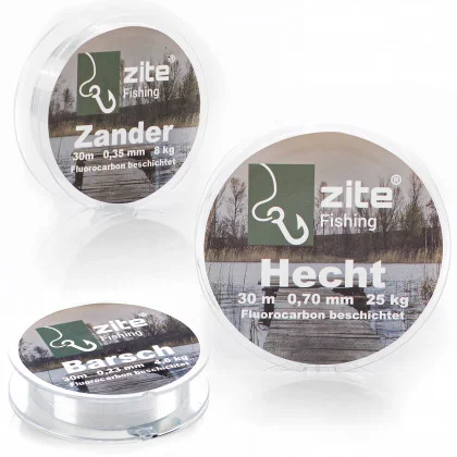 Fluorocarbon Vorfach Schnur Set 0,23-0,7mm 3 Spulen