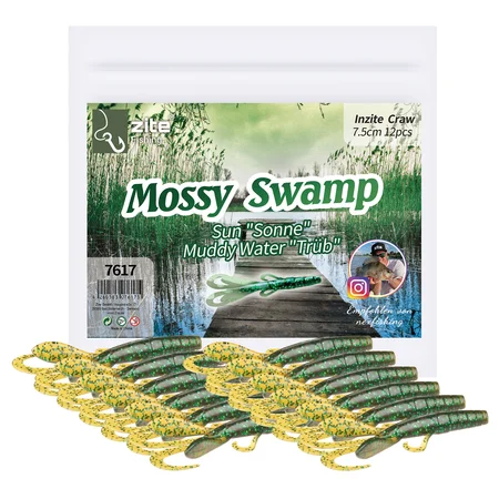 Creature Bait Gummiköder Set Barsch Angeln Mossy Swamp 12 STK Zite Fishing