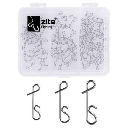 Zite Fishing Knotenlos Verbinder Set 90 tlg. Angelzubehör Größen S,M,L No-Knot-Connecter in Box