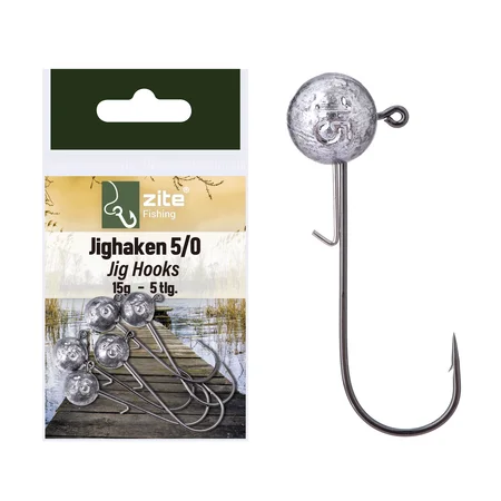 Zite Fishing 5/0 Jighaken 15g 5 tlg.