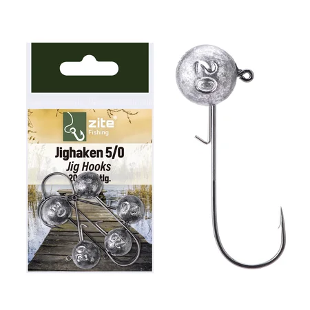 Zite Fishing 5/0 Jighaken 20g 5 tlg.
