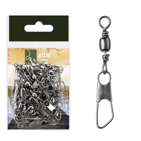 Karabiner Wirbel Angeln Größe 4 15kg 30 Stück Zite Fishing