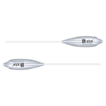 Zite Fishing 25g Sbirolino Doppelpack Langsam Sinkend Transparent Zite Fishing