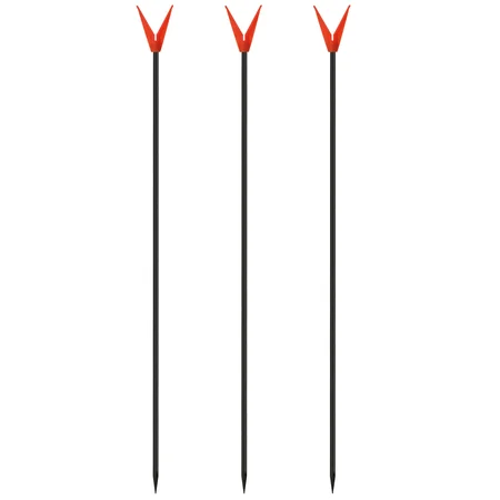 Zite Fishing V-Rutenhalter inkl. Schnurlaufkerbe aus Glasfaser 75 cm 3 Stück