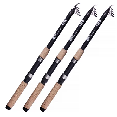  3x Spinnrute Forelle Barsch Teleskoprute 2,40 m Zite Fishing