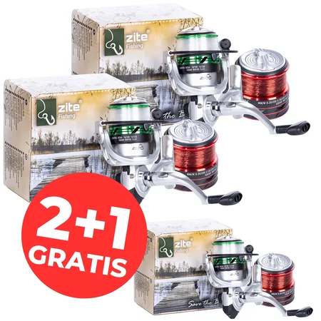 Stationärrolle Forellenrolle mit Schnur bespult 3 für 2 Zite Fishing 