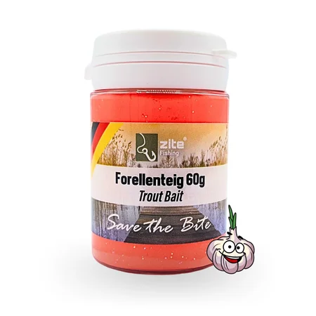 Forellenteig 60g Trout Bait Schwimmend Knoblauch Rot Zite Fishing