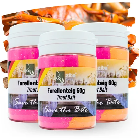 Zite Fishing Special Edition Krabben Trout-Bait Pink/Orange 3x60g
