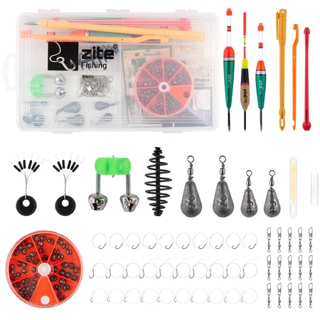  XXL Allround Angelzubehör-Set mit Vorfachhaken, Posen, Hakenlöser Set & vieles mehr