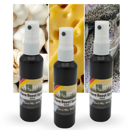 Zite Fishing Flave Boost Spray 3x50 ml Set Knoblauch, Käse, Fisch