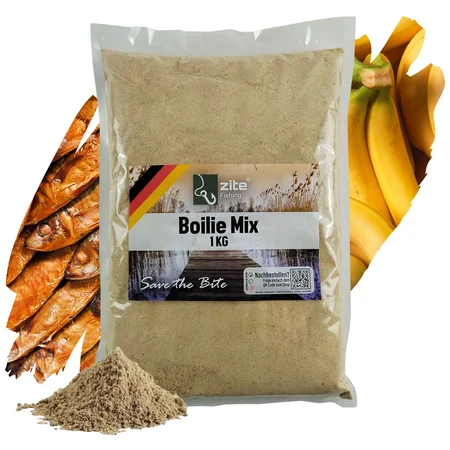 Boiliemix Banane Fisch Fertigmix Boilies selber machen 1kg Zite Fishing