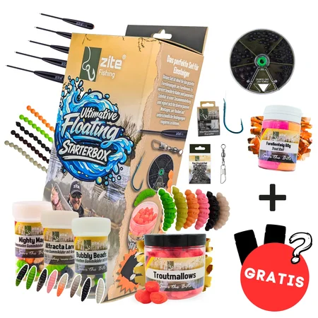 Forellenköder Set XXL - Troutmallows Bubbly Beads Mighty Mags & Zubehör + Köder-Überraschung GRATIS