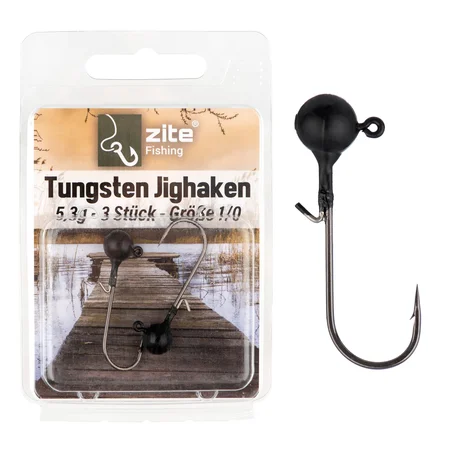 1/0 Tungsten Jighaken 3tlg. 5,3g Zite Fishing