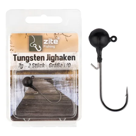 1/0 Tungsten Jighaken 7,2g 2tlg. Zite Fishing