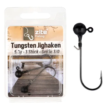 3/0 Tungsten Jighaken 3tlg. 5,3g Zite Fishing