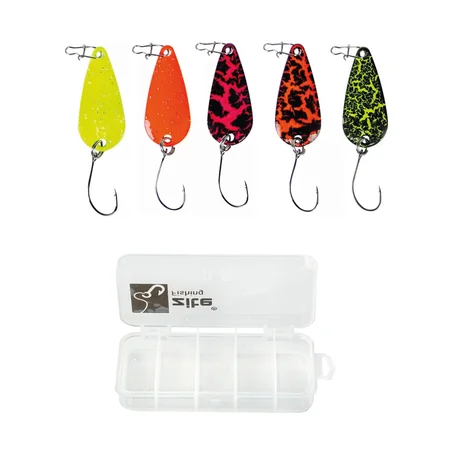Zite Fishing Forellenblinker Neon 5er Set 3 cm 3 g