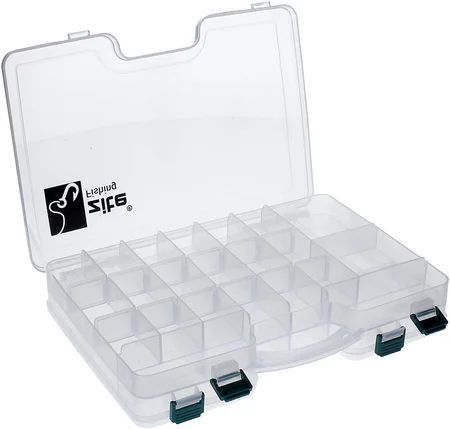 Zite Fishing Angelbox Doppelseitig Transparent 29,5x19x6cm