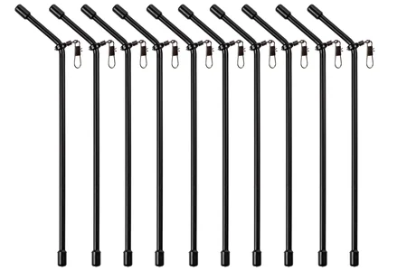 Zite Fishing Anti Tangle Boom Sleeves Set Schwarz 10 Stück 15cm
