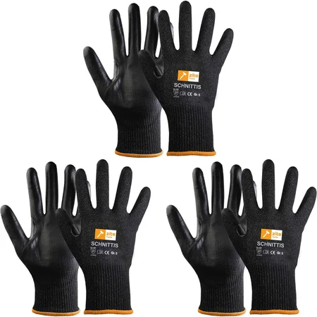 Zite Tools Schnittis 3 Paar Handschuhe Größe 5 Orange Set