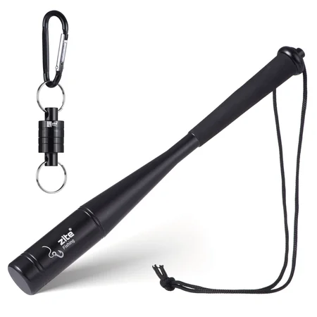 Fischtöter Aluminium Schwarz mit Magnet-Karabiner 25cm Zite Fishing