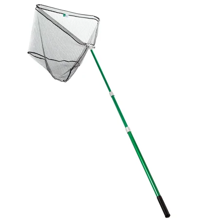 Teleskop Hammerkopf Kescher Gummiert Groß 3m 80x70cm Zite Fishing