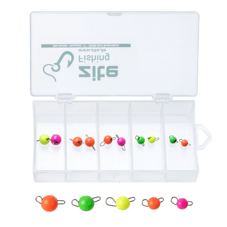 Tungsten Mini Cheburashka Sortiment Neon 0,5-2g Box Zite Fishing