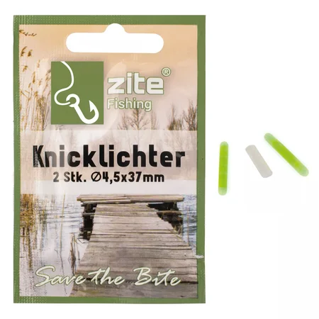 Knicklichter 2er Set – Gelb & Grün – Bis 12h Leuchtdauer – Nachtangeln Posen Bojen Zite Fishing