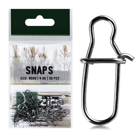 Karabiner Snaps Angelwirbel Gr. 000# 4 kg 30 Stück Zite Fishing