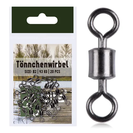 Spinnwirbel Ton Swivels Angelwirbel Gr. #4 35kg 20 Stück Zite Fishing 