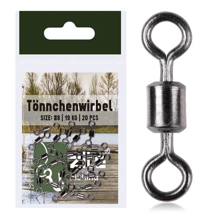 Ton Swivels Tönnchenwirbel Gr. #8 19kg 20 Stück Zite Fishing 