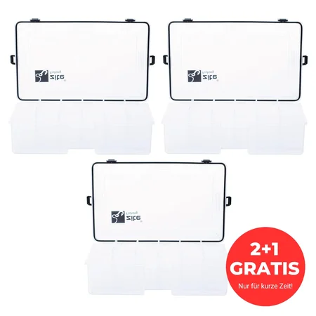 Zite Fishing große wasserdichte Sortimentsbox 3 Stück