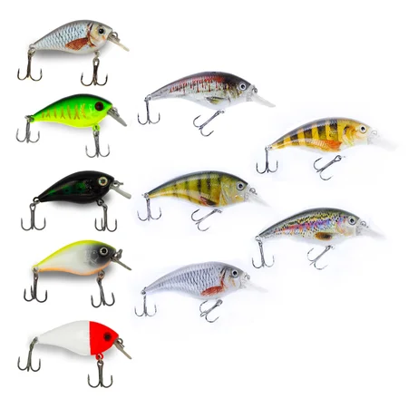 Crankbait Wobbler Set 10 Stück Zander Hecht Barsch Zite Fishing
