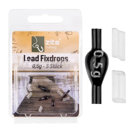 Zite Fishing Blei Fixdrops Forellenbleie 5 x 0,5g Angelgewicht für Grund- & Schleppangeln 