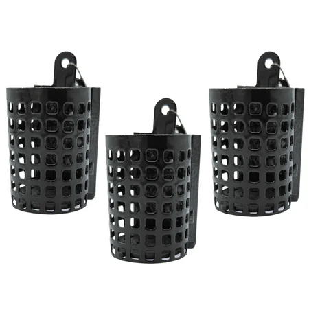 Bleifreier Futterkorb zum Feeder-Angeln Metall 3x 80 g mit Wirbel Zite Fishing