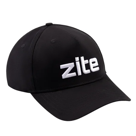 Zite Fishing Cappy Mütze Bestickt, Schwarz & Verstellbar