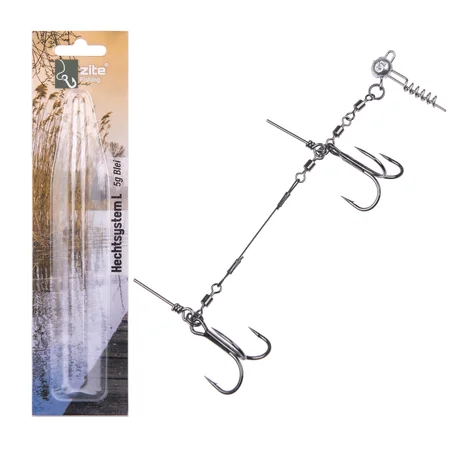 Zite Fishing Hecht Gummifisch-System L 13cm Blei 5g - ideal für Hechtköder 21-26 cm