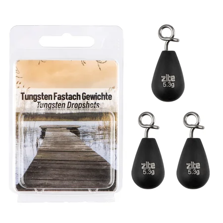 Fastach Einhänge Gewichte 5,3g 3 tlg. Shallow & Jika Rig Weights mit Fastach-Clip Zite Fishing