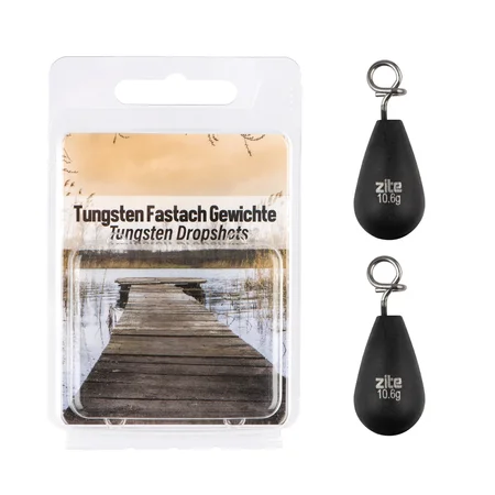 Fastach Angelgewichte Bleifrei 2x 10,6g Shallow & Jika Rig Gewichte mit Fastach-Clip Zite Fishing