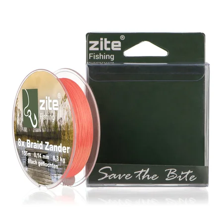 Zite Fishing Angelschnur Geflochten 8fach Zander Schnur 155m 0,14mm 8,3 kg