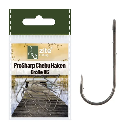 Zite Fishing ProSharp Chebu Haken #6 Teflon-Haken mit Baitholder für Cheburashka-Rig Forelle & Barsch