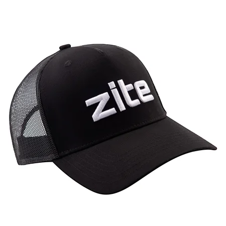 Zite Fishing Mesh Baseball Cappy Verstellbar, Atmungsaktiv mit 3D Sticklogo für Angeln und Freizeit