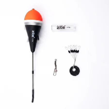 Zite Fishing Schlepp-Posen Set 4g – Laufpose Forelle & Hecht mit Dreifachwirbel