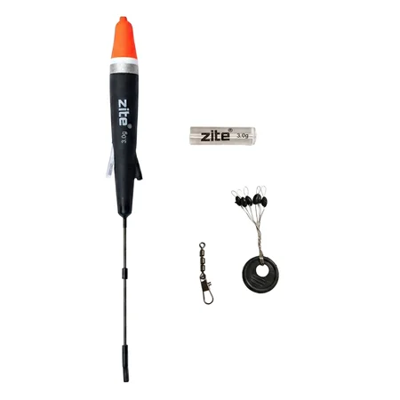 Zite Fishing Schlepp-Posen Set Slim 3g – Forellen-Pose Durchlauf mit Ghost-Sinker